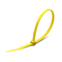 Стяжка нейлоновая КСС 4х200 (желтая) (100шт.) (Fortisflex) | код 49431 | Fortisflex