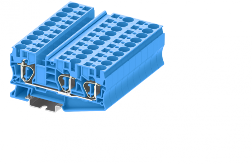 TC10-3-BU Клемма TC 1-2 проходная пружин., сеч.10мм2, син., шт | код TC10-3-BU | SUPU