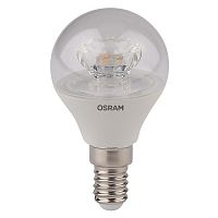 светодиодная лампа LED STAR ClassicP 5,4W (замена 40Вт),теплый белый свет, прозрачная колба, Е14 | код. 4052899971622 | OSRAM