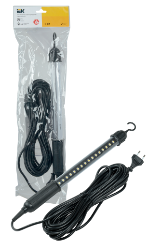 Светильник светодиодный переносной ДРО 2060 IP44 шнур 10м черный | код LDRO1-2060-04-10-K02 | IEK фото 2