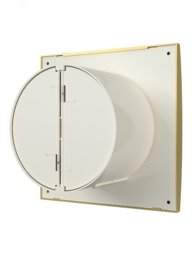 Вентилятор осевой вытяжной с обратным клапаном D125 декоративный | код AURA 5C Champagne | DiCiTi