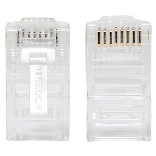 Коннектор RJ45 (8P8C) кат.5E неэкранир. TERACOM универс. (уп.10шт) | код TRC-PLUG-5EUTP-10 | EKF фото 4 Коннектор RJ45 (8P8C) кат.5E неэкранир. TERACOM универс. (уп.10шт) | код TRC-PLUG-5EUTP-10 | EKF фото 4
