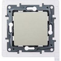 Переключатель одноклавишный IP44 - Legrand Etika - 10А 250В безвинтовые зажимы - слоновая кость | код 672307 | LEGRAND