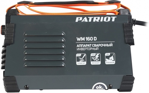 Сварочный аппарат Patriot WM160D инвертор ММА 6.8кВт | код 1580781 | PATRIOT