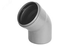 Отвод НПВХ внутренняя канализация 110 мм. 87 градусов | код 2391030 | Хемкор