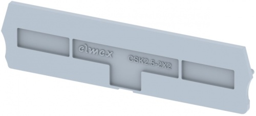 Концевая пластина для клемм, синяя CSK2.5-2X2-BLUE | код 3911060001 | Elmex
