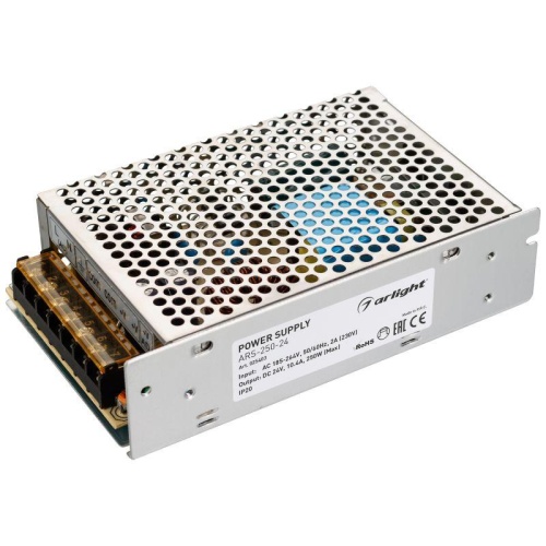 Блок питания ARS-250-24 (24V, 10.4A, 250W) (ARL, IP20 Сетка, 2 года) | код 25403 | Arlight