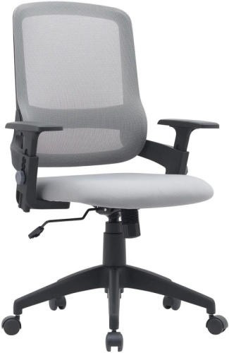 Кресло Cactus CS-MC313-BKGY черный/серый сетка/ткань низк.спин. крестов. пластик пластик черный | код 2003217 | CACTUS