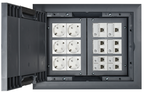 PRIMER Лючок напольный на 24 модуля ONFLOOR 24 | код KNL-80-16-7012 | IEK фото 2