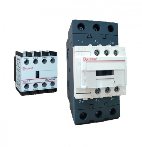 Контактор Briswik ПК3-06533500LC1D 65А 500V/AC 3НО/3НЗ | код LC1D06533S7.BR | Briswik Контактор Briswik ПК3-06533500LC1D 65А 500V/AC 3НО/3НЗ | код LC1D06533S7.BR | Briswik