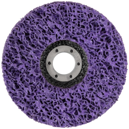 Диск зачистной полимерный CNS, фиолетовый, посадочный диаметр 22,2 мм, 125 мм | код 39614 | FIT фото 2