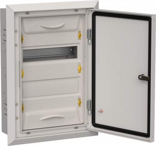 TITAN 5 Корпус мет. ЩРв-24 (1х24) 505х365х130 IP31 сер IEK | код TI5-50-V-024-31-7035 | IEK