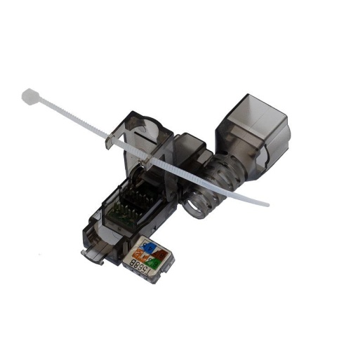 Коннектор 8P8C STP Cat6A (RJ-45) безынструментальный (DIY упак.) | код 10-0240-1 | SUPRLAN Коннектор 8P8C STP Cat6A (RJ-45) безынструментальный (DIY упак.) | код 10-0240-1 | SUPRLAN