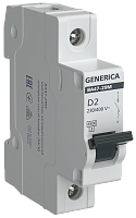 Авт. выкл. ВА47-29М 1P 2А 4,5кА D GENERICA | код MVA21-1-002-D-G | GENERICA by IEK