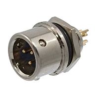 Разъём быстроразъёмный RUICHI XS9-3(Zn) panel plug, 3-х контактый | код 106635 | Ruichi
