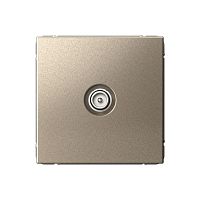 Розетка телевизионная оконечная TV ArtGallery 1дБ механизм шампань | код GAL000591 | Systeme Electric