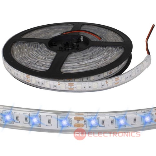 Светодиодная лента RUICHI, 5050, 300 LED, IP68, 12 В, цвет синий, длина 5 м | код 109751 | Ruichi