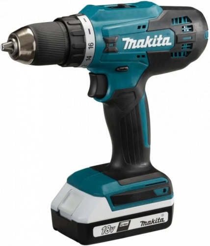 Дрель-шуруповерт Makita DF488DWAE аккум. патрон:быстрозажимной (кейс в комплекте) | код 2031220 | Makita
