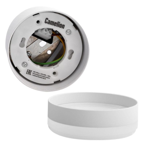 Светильник встраиваемый IP20 под лампу GX53 LGX53-02 C01 бел. Camelion 15396 фото 5