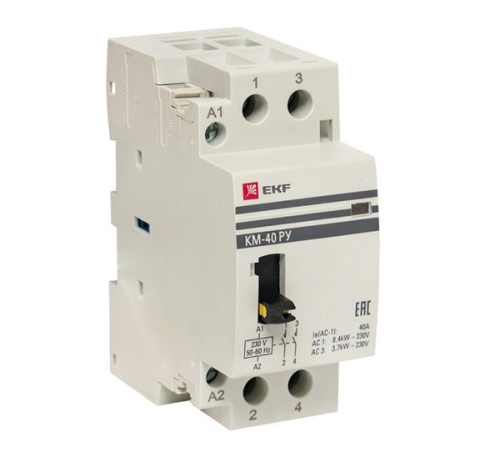 Контактор модульный КМ РУ 63А 2NO (2 мод,) PROxima | код km-2m-63-20 | EKF фото 2