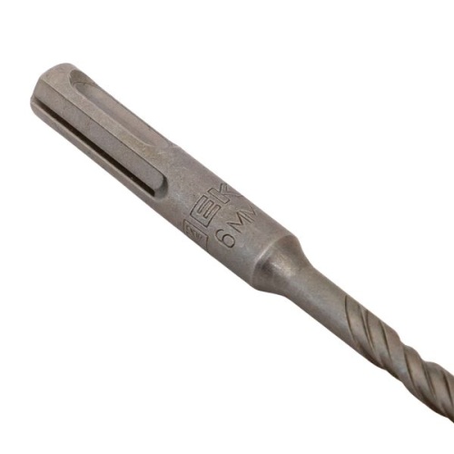 Бур по бетону SDS-plus 6х110 мм (2 резца)(4S спираль) Master | код db-6-110-2x4 | EKF фото 5