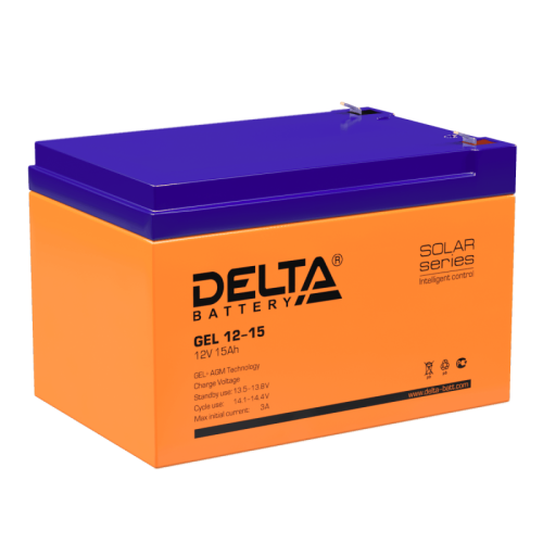 GEL 12-15 Аккумуляторная батарея | код 4614010140006 | DELTA