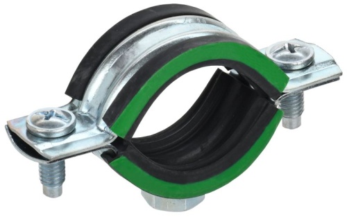 ELASTA Скоба металлическая двухкомпонентная с резиновым уплотнителем d=11-15мм IEK | код ET-MP40D-SK-011-02-270 | IEK