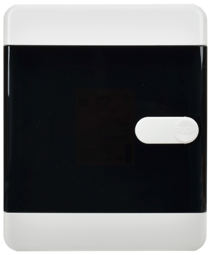 UNION Compact Корпус пластиковый ЩРН-П-4 IP41 черная прозрачная дверь IEK | код UIC-KP12-N-04-41-K01 | IEK фото 2