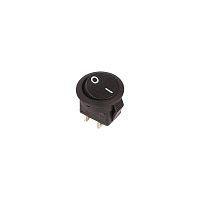 Выключатель клавишный 250В 6А (2с) ON-OFF круглый черн. Micro (RWB-105; SC-214) | Код. 36-2510 | Rexant