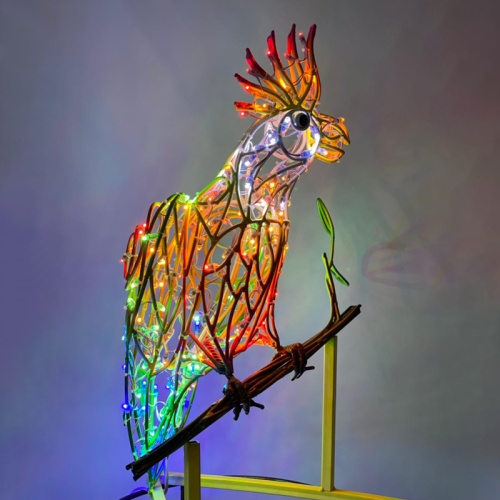 Декоративная 3D Попугай 50 см | код 501-659 | NEON-NIGHT