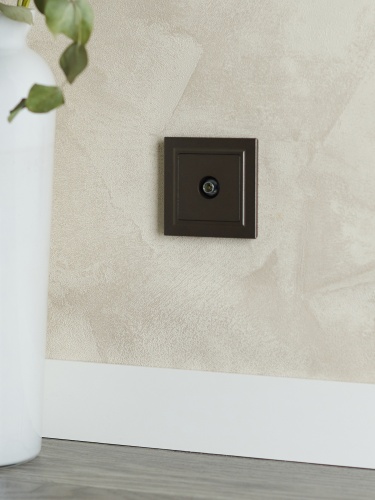 BRITE Розетка TV оконечная РТВ11-0-БрТБ темная бронза | код BR-A10-O-K45 | IEK фото 4