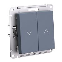 ATLASDESIGN 2-клавишный ВЫКЛЮЧАТЕЛЬ ДЛЯ ЖАЛЮЗИ, 2х сх.4, 10А, мех., ГРИФЕЛЬ | код ATN000719 | Systeme Electric