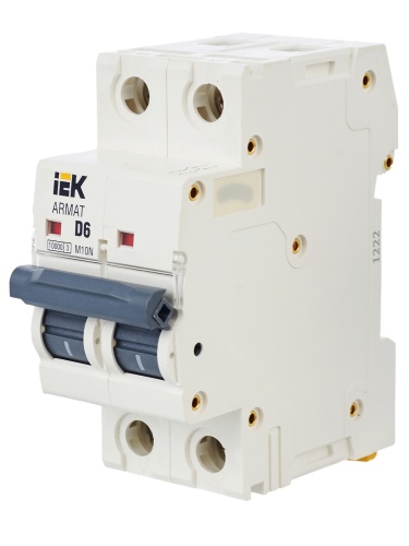 ARMAT Автоматический выключатель M10N 2P D 6А | код AR-M10N-2-D006 | IEK  фото 3