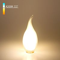 Лампа светодиодная LED Свеча на ветру BL112 7Вт 4200K E14 (CW35 белый матовый) | код a038686 | Elektrostandard