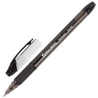 Ручка гелевая с грипом BRAUBERG Samurai, ЧЕРНАЯ, корпус тонированный, узел 0,5 мм, линия письма 0,35 мм, 141178 | код 141178 | BRAUBERG