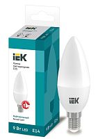 Лампа светодиодная ECO C35 свеча 9Вт 230В 4000К E14 | код. LLE-C35-9-230-40-E14 | IEK