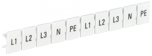 Маркеры для КПИ-6мм2 с символами L1, L2, L3, N, PE IEK | код YZN11M-006-K00-A | IEK