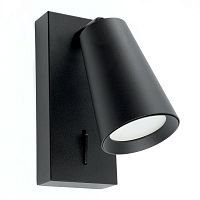 Светильник ДБО GU10 без лампы наклонный с выключателем черный | код ML1850 48418 | FERON