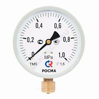 Манометр М2 радиальный ТМ-510Р.00 0...1.0 МРа 1/2' кл.1.5.,цвет-серый | код 00000006819 | РОСМА