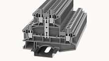 DCKKB4-PV-01P-11-00Z(H) DCKKB4-PV-01P-11-00Z(H) Клемма серая двухуровневая 4мм.кв. с перемычкой винтовая на DIN-рейку | код 11020000127 | DEGSON