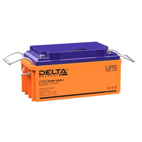 Аккумулятор UPS 12В 65А.ч | код DTM 1265 L | Delta