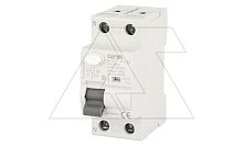УЗО GYL9-2P-25A-30mA, 2P, 25A, 6 kA, 30mA, тип AC, 2M | код GYL92P25A30MA | GEYA