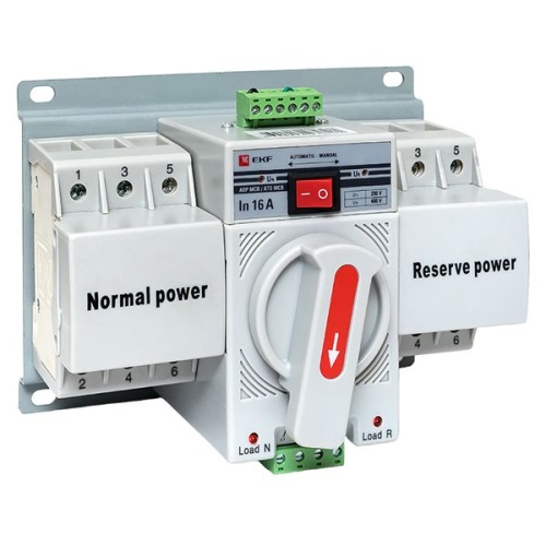 Устройство АВР МCB 16А (C) 3Р 400В PROxima | код ats-mcb-16c-3p-pro | EKF фото 2