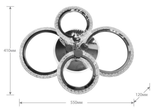 Светильник светодиодный LCL-1004 85Вт люстра управляем. бел. Camelion 14612 фото 4 Светильник светодиодный LCL-1004 85Вт люстра управляем. бел. Camelion 14612 фото 4