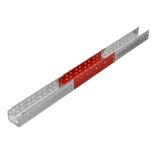 Лоток листовой перфорированный 100х80 L3000 сталь 0.8мм "БЫСТРЫЙ МОНТАЖ ПЛЮС" LPplus80-100-0.8-3000 оцинк. КМ PL0235 фото 3