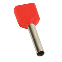 Наконечник штыревой втулочный под два провода НШвИ2 OptiKit T-Shv2-PVC- 1,5-12(100шт) | код 278048 | КЭАЗ