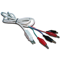 Шнур тестовый для плинтов, 4-х полюсный LSA/Крокодил, 1,5м | код TWT-LSA-P4-CR4-1.5m | TWT