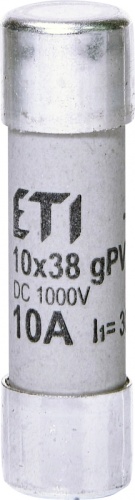 Предохранитель CH 10x38 gPV 10A 1000V (30kA) | код 002625075 | ETI