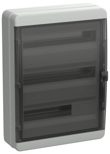Корпус пластиковый КМПн-54 IP65 черн. прозр. дверь TEKFOR | код TF5-KP72-N-54-65-K03-K02 | IEK