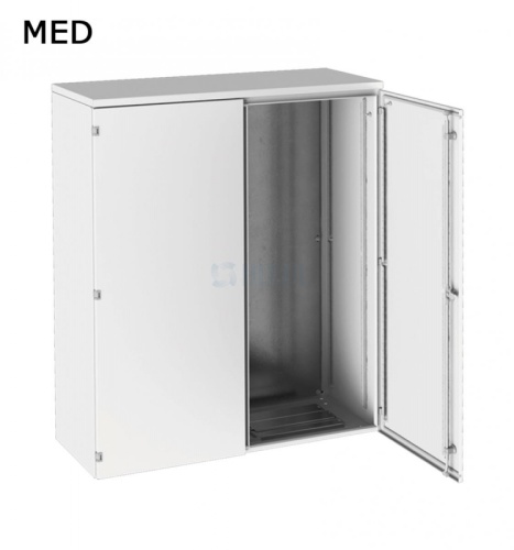Шкаф компактный распределительный двухдверный | код MED 140.100.40 RAL7004 | ПРОВЕНТО